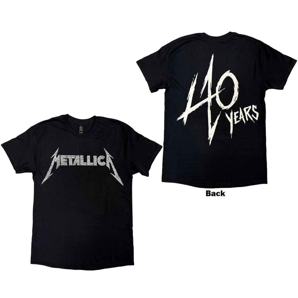 METALLICA Attractive T-Shirt,40th Anniversary Songs Logo