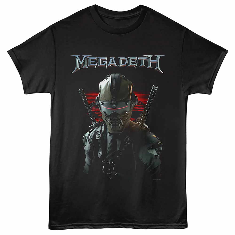 MEGADETH Eye-Catching T-Shirt, SAMURAI VIC – Authentic Band Merch