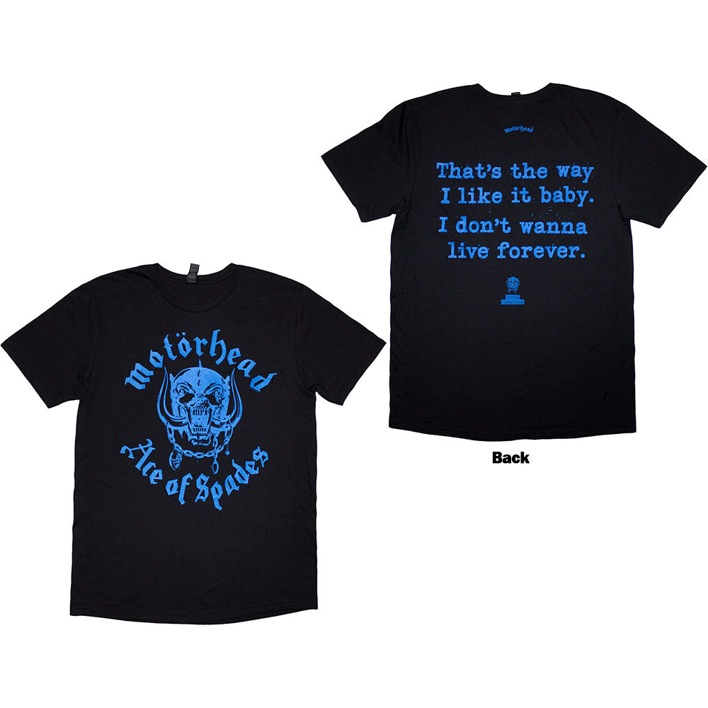 MOTORHEAD Attractive T-Shirt, Ace Of Spades Lyric