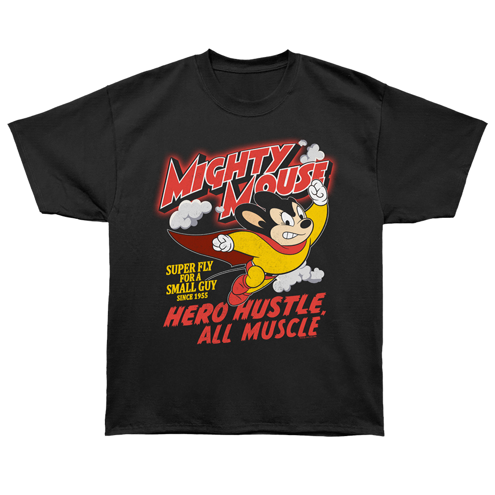 MIGHTY MOUSE Oversized T-Shirt, HERO HUSTLE