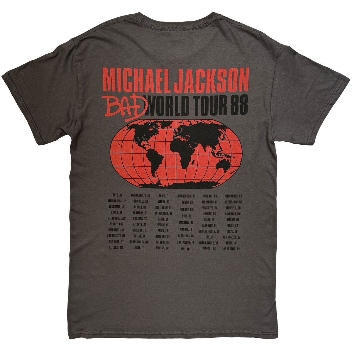 MICHAEL JACKSON Attractive T-Shirt, Bad World Tour &