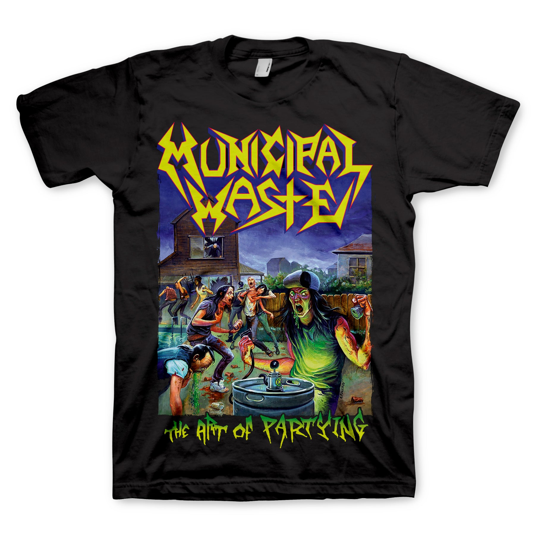 MUNICIPAL WASTE Powerful T-Shirt, Art of Partying