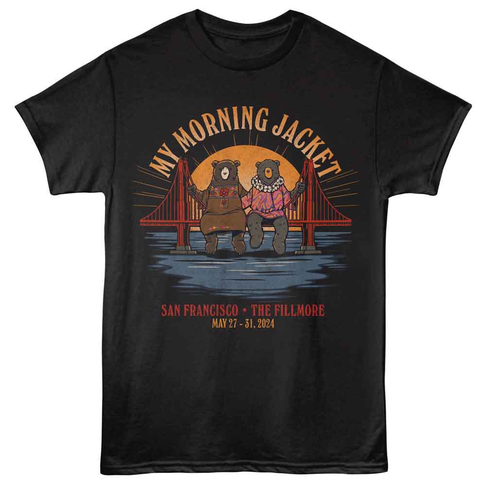 MY MORNING JACKET Eye-Catching T-Shirt, BRIDGE BEARS