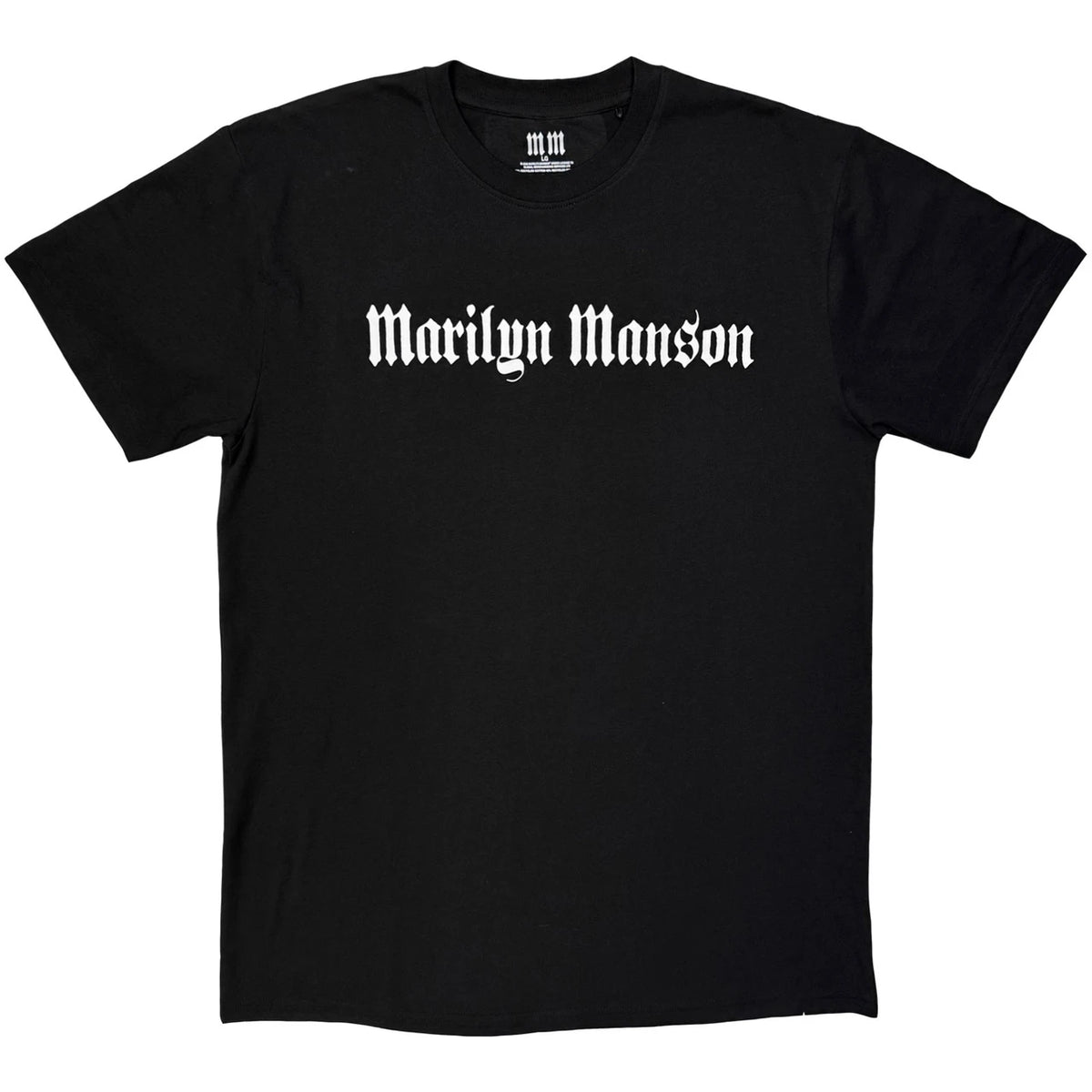 MARILYN MANSON Attractive T-Shirt, Logo Mono