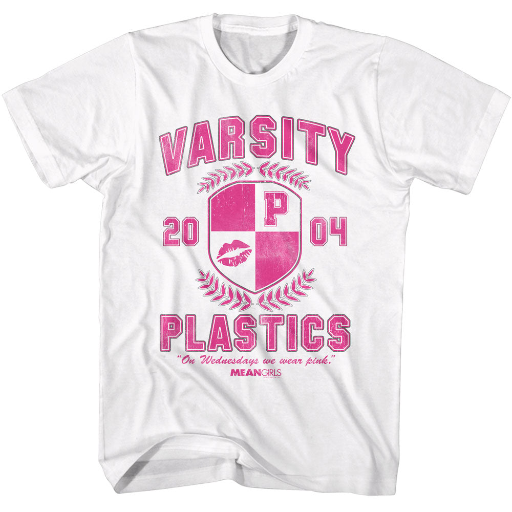 MEAN GIRLS Eye-Catching T-Shirt, VARSITY PLASTICS