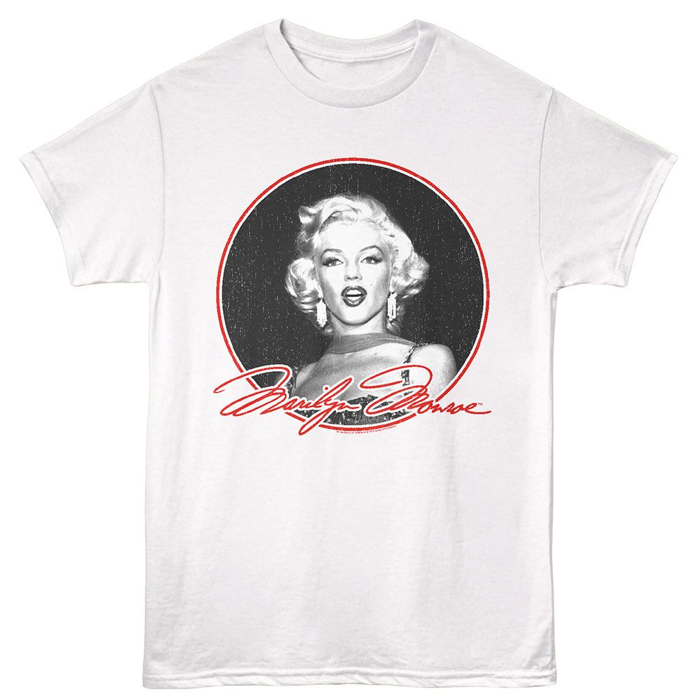 MARILYN MONROE Eye-Catching T-Shirt, In Circle