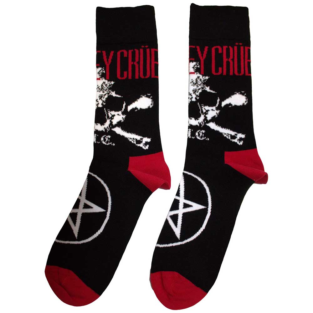 MOTLEY CRUE Unisex Ankle Socks, Skull & Crossbones