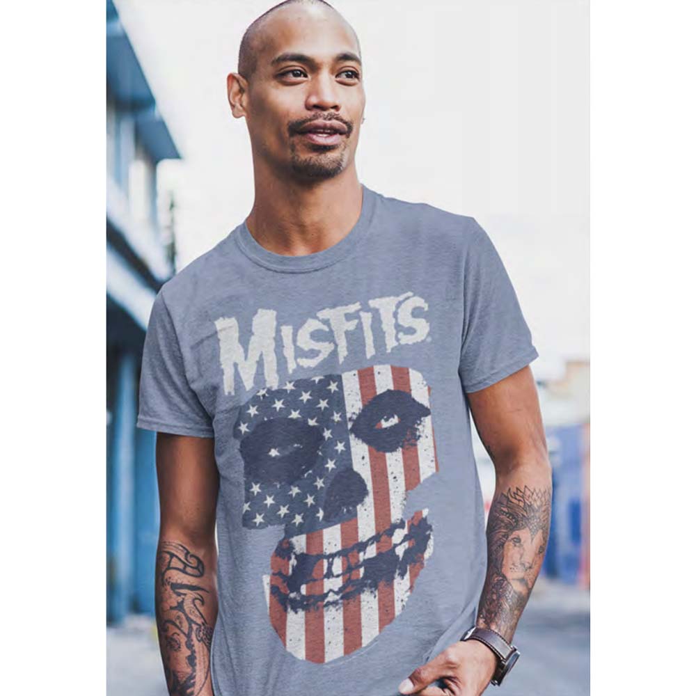 MISFITS Eye-Catching T-Shirt, FLAG FACE