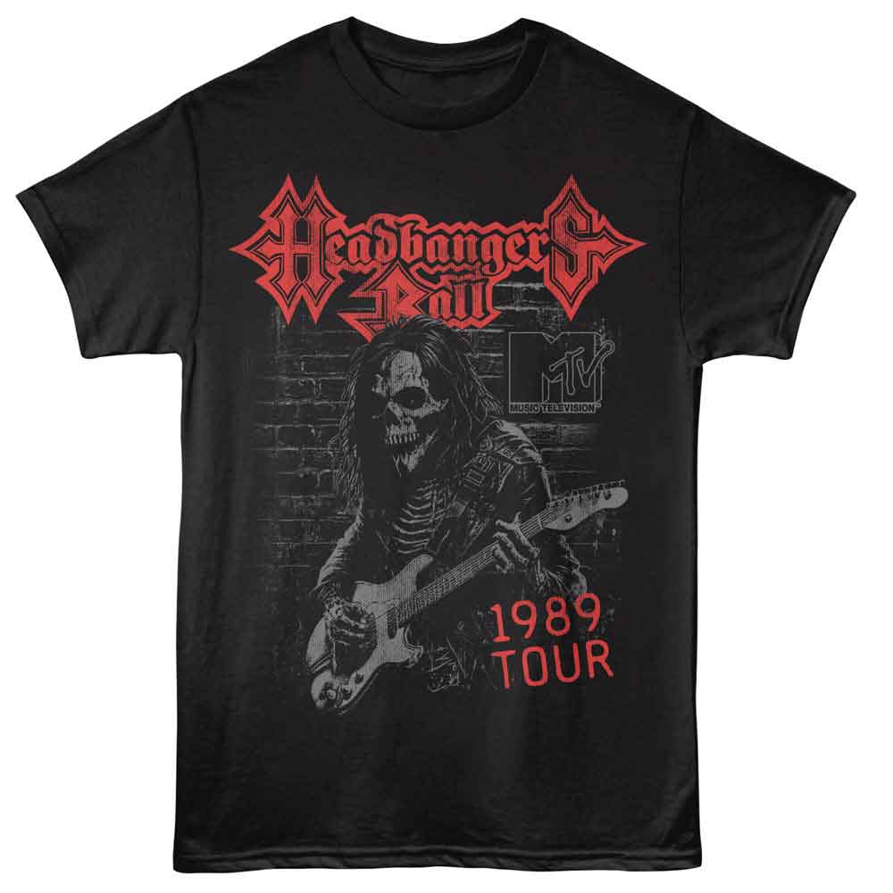 MTV Eye-Catching T-Shirt, SKELETON GUITAR