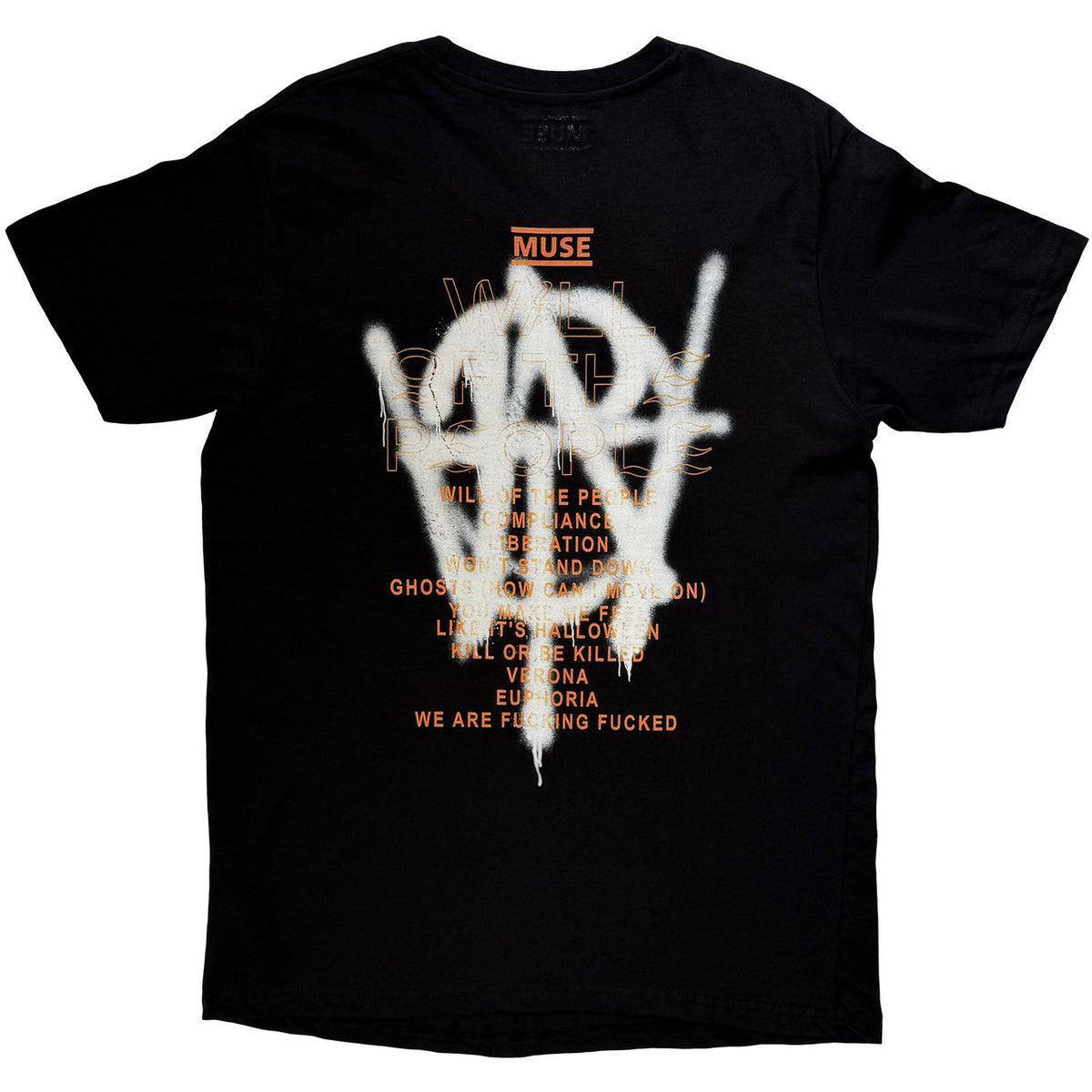 MUSE Attractive T-Shirt, Grafitti Tracklist