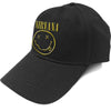 NIRVANA Baseball Cap, Logo & Happy Face