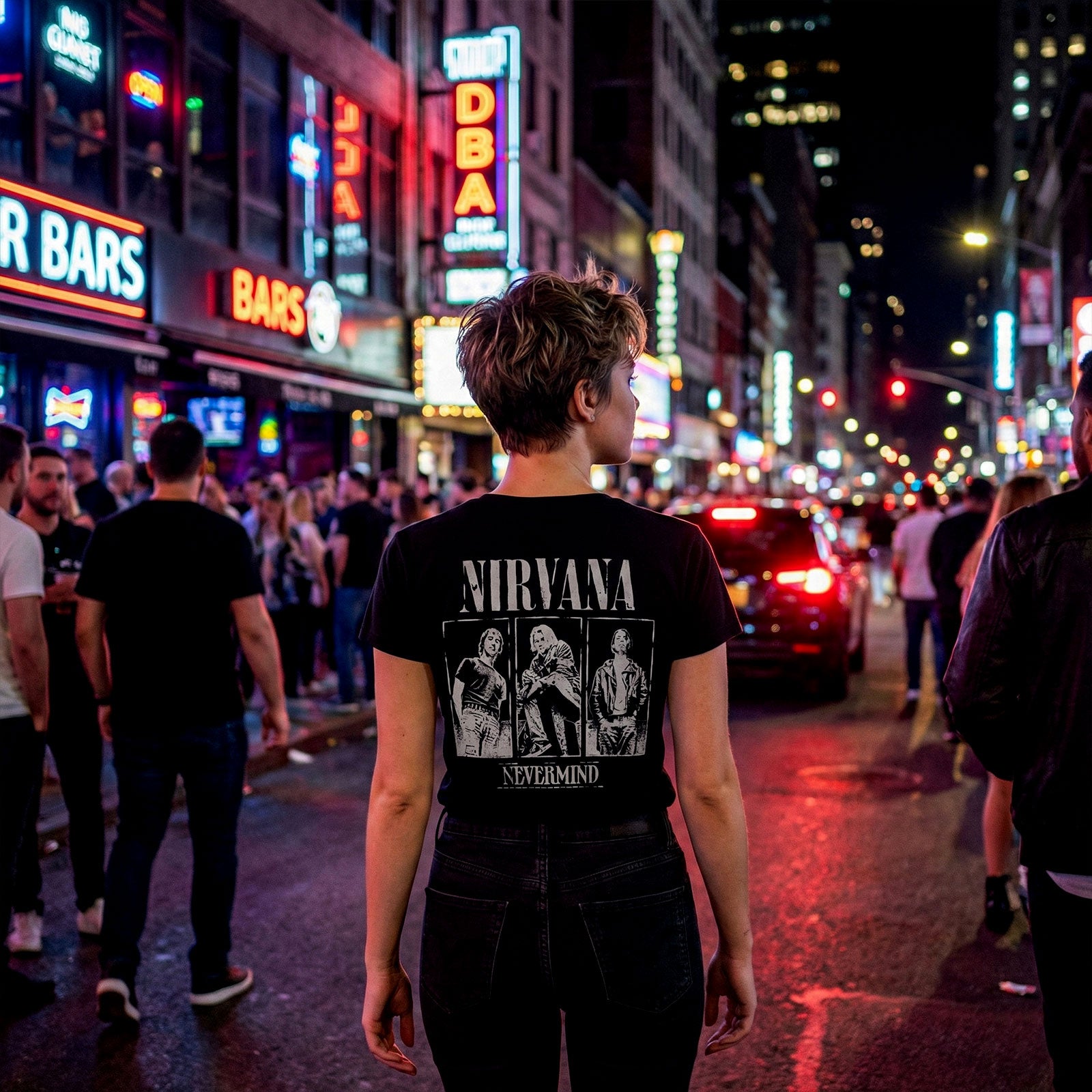 NIRVANA Carbon T-Shirt, Nevermind Tracklist