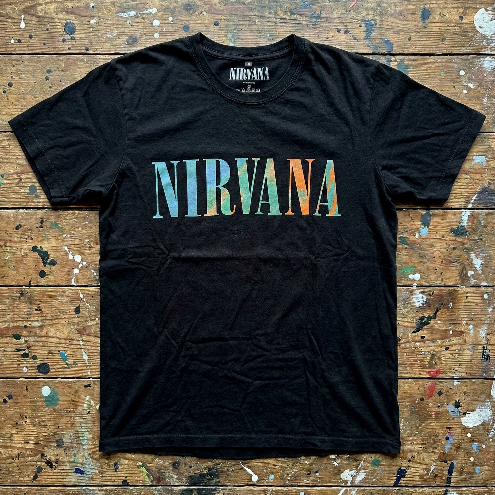 NIRVANA Carbon T-Shirt, In Utero Angel Swirl