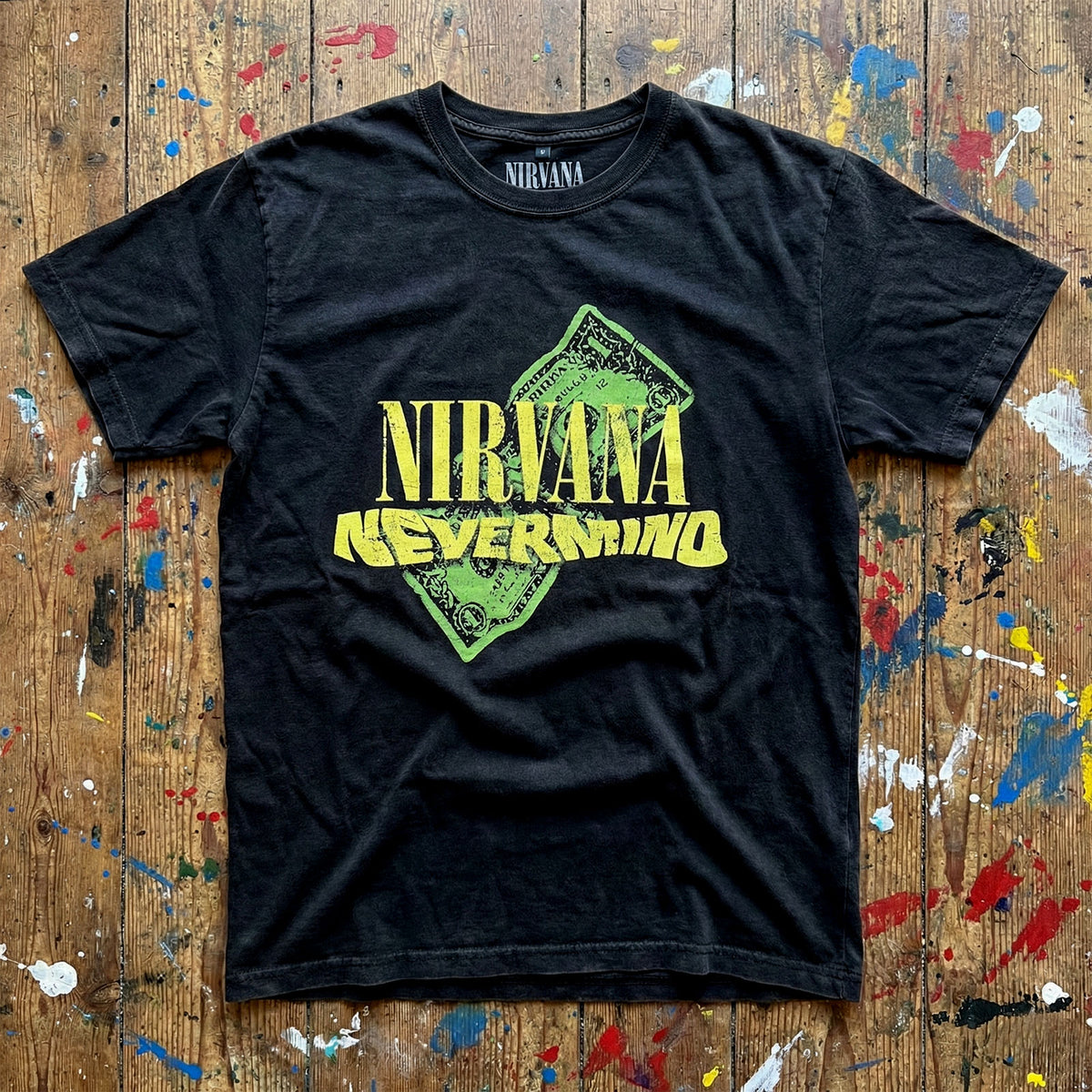 NIRVANA Carbon T-Shirt, Nevermind Dollar