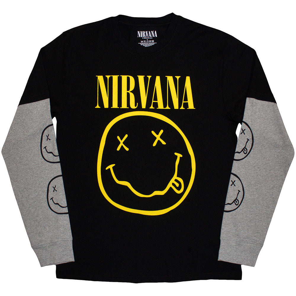 NIRVANA Attractive T-Shirt, Yellow Happy Face