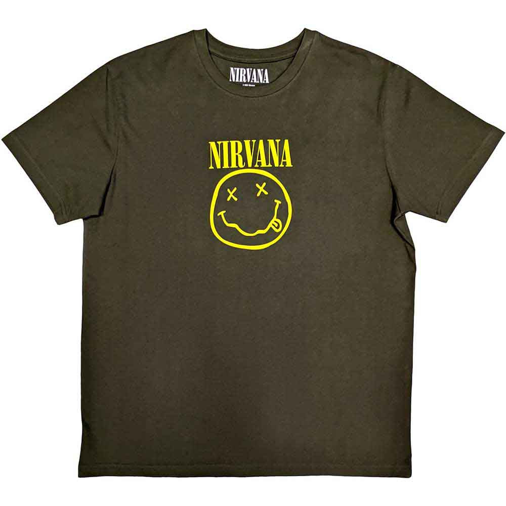 NIRVANA Attractive T-Shirt, Yellow Happy Face