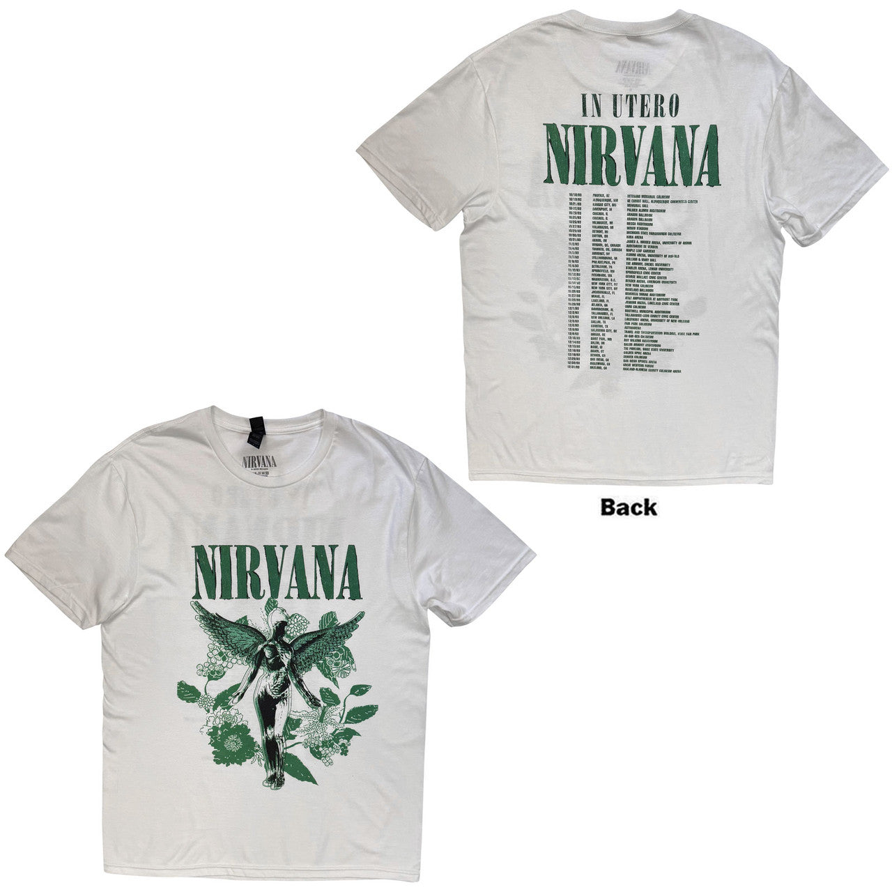 NIRVANA Attractive T-Shirt, In Utero Tour – Authentic Band Merch