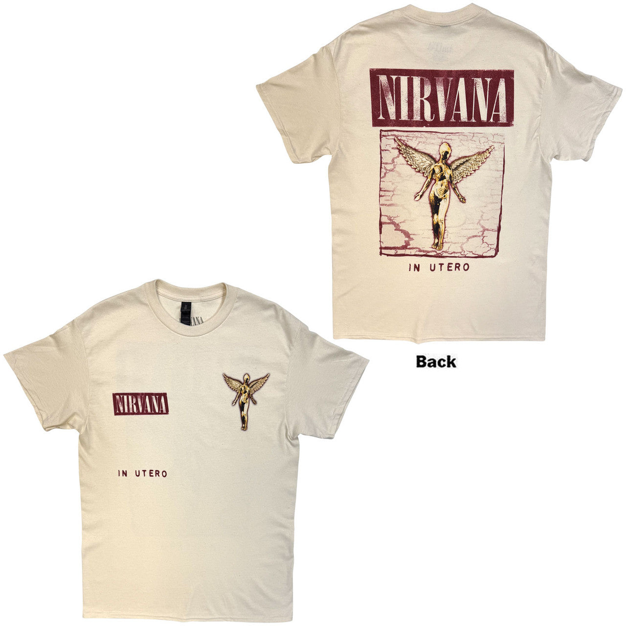 NIRVANA Attractive T-Shirt, In Utero Cover