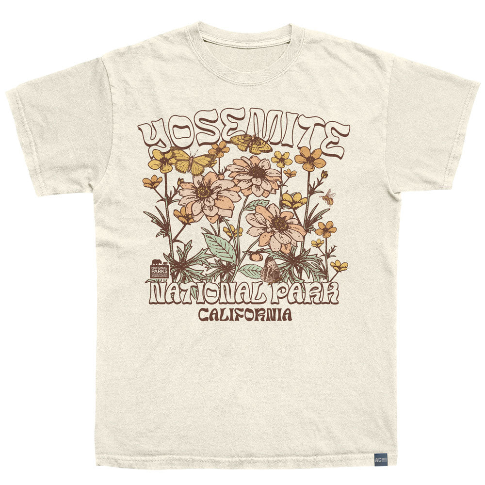 NPCA Made in USA T-Shirt, YOSEMITE FLORAL