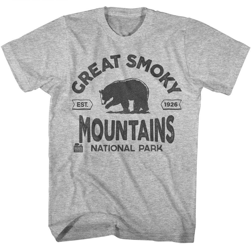NATIONAL PARKS Eye-Catching T-Shirt, SMOKY MOUNTAINS EST 1926