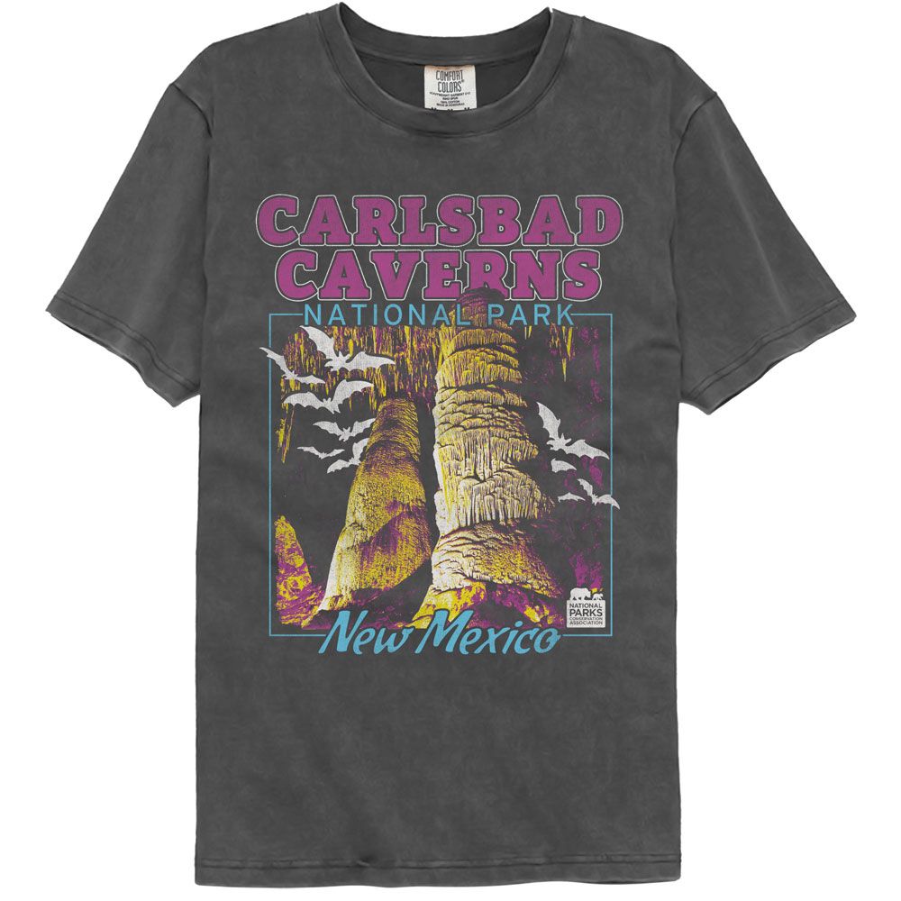 NATIONAL PARKS Eye-Catching COMFORT COLOR T-Shirt, CARLSBAD CAVERNS