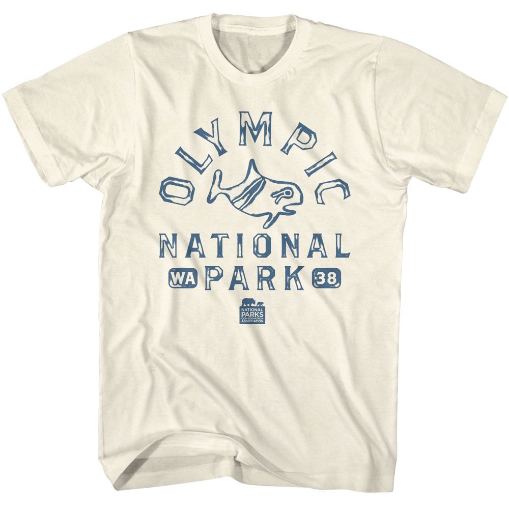 NATIONAL PARKS Eye-Catching T-Shirt, OLYMPIC NP PETROGLYPH