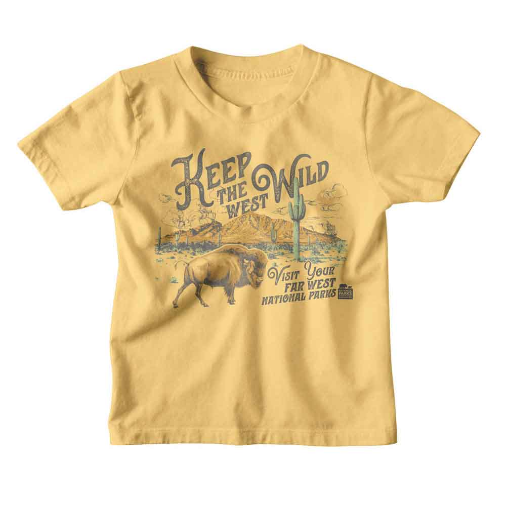 NATIONAL PARKS Eye-Catching T-Shirt, KEEP WEST WILD
