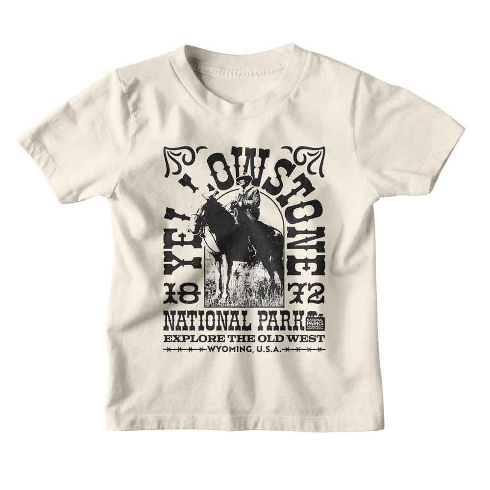 NATIONAL PARKS Kids T-Shirt, YELLOWSTONE 1872