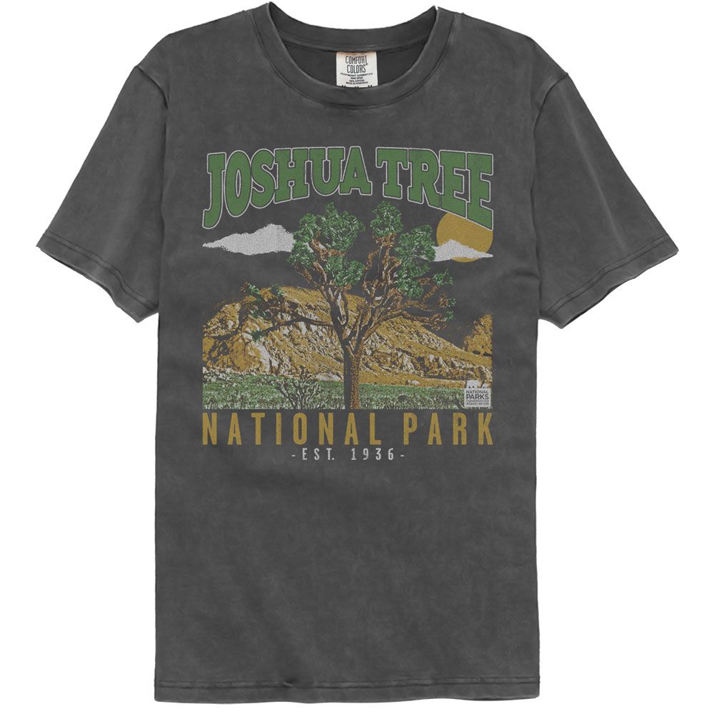 NATIONAL PARKS Eye-Catching COMFORT COLOR T-Shirt, JOSHUA TREE EST 1936