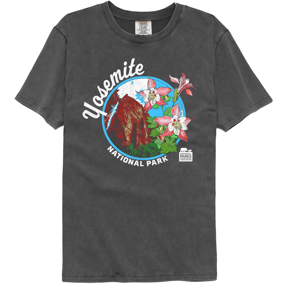 NATIONAL PARKS Eye-Catching COMFORT COLOR T-Shirt, YNP COLUMBINE