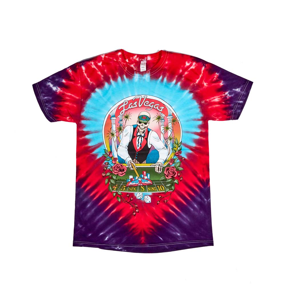 GRATEFUL DEAD Tie Dye T-Shirt, Silver State