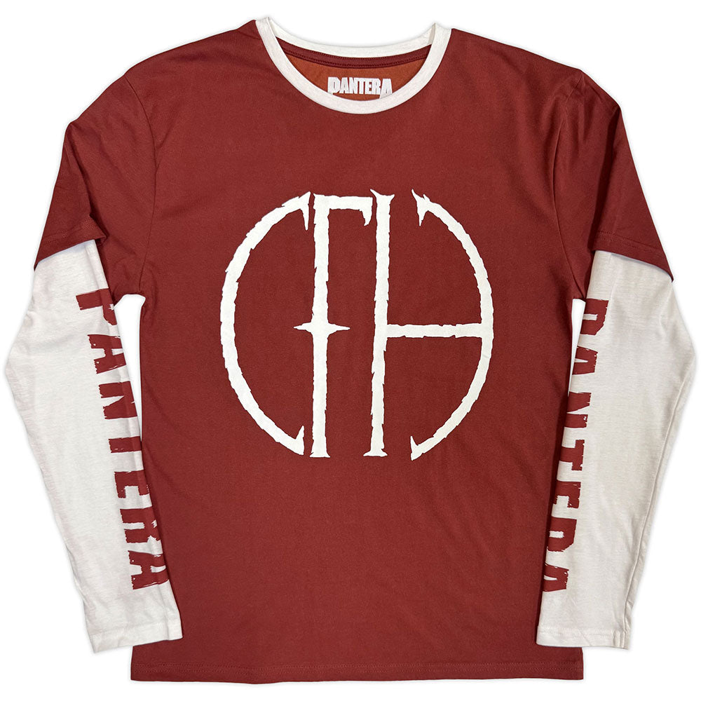 PANTERA Long Sleeve T-Shirt, Frayed Logo