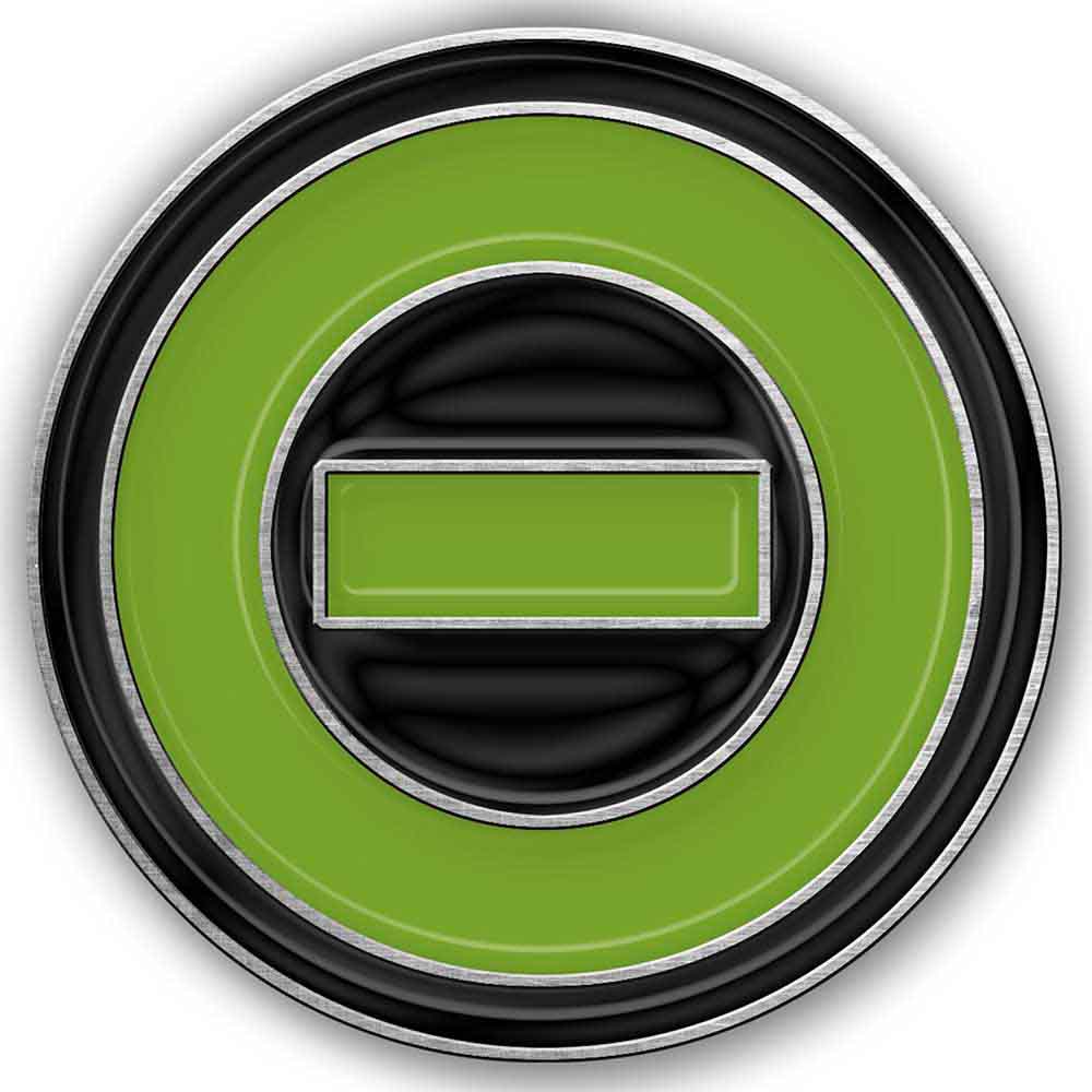 TYPE O NEGATIVE Pin Badge, Negative Symbol