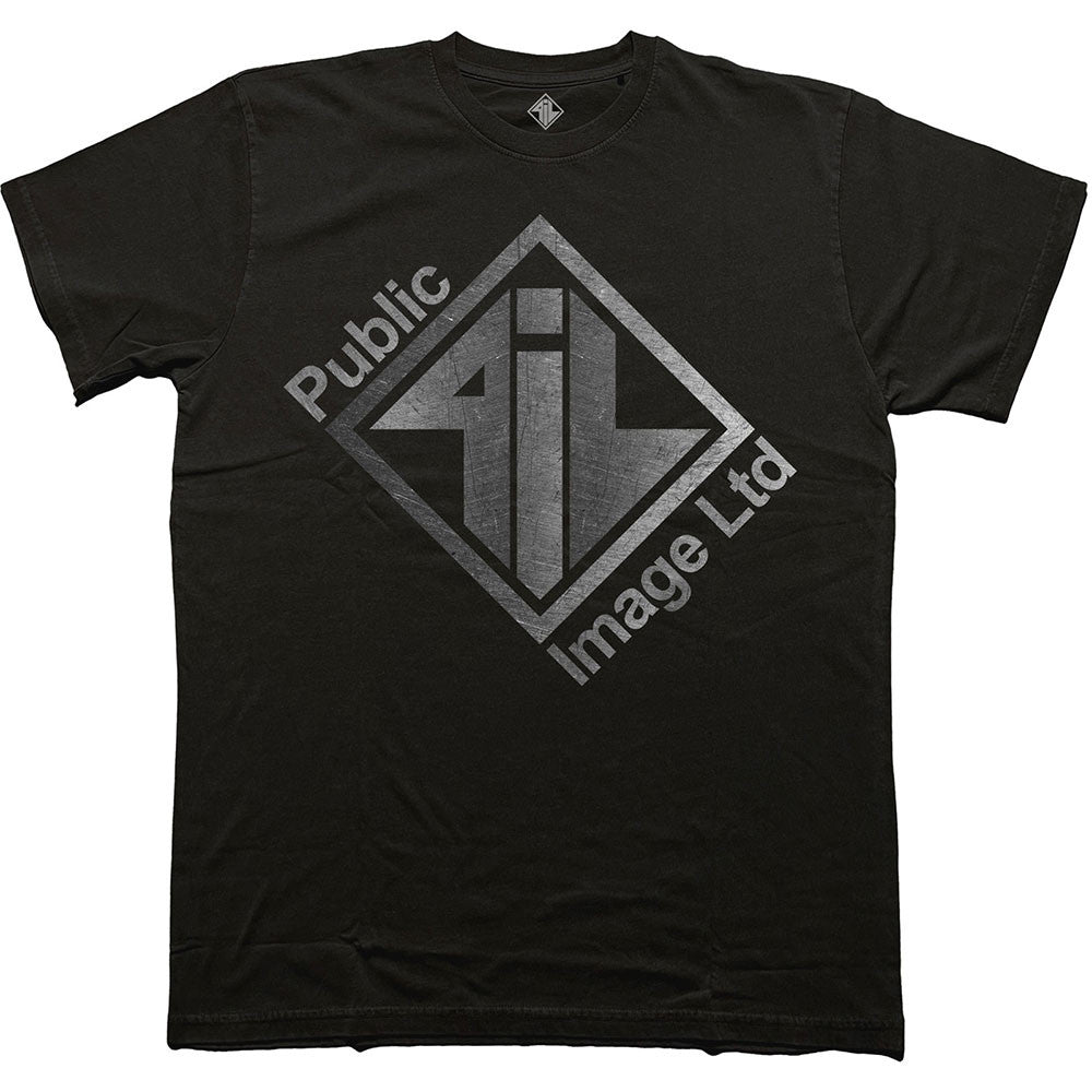 PUBLIC IMAGE LTD Attractive T-Shirt, Brushed Steel Logo