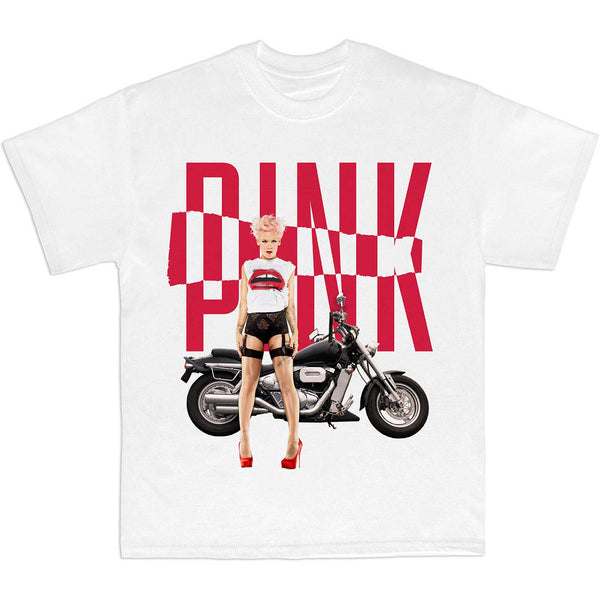 PINK Attractive T-Shirt, Motorbike