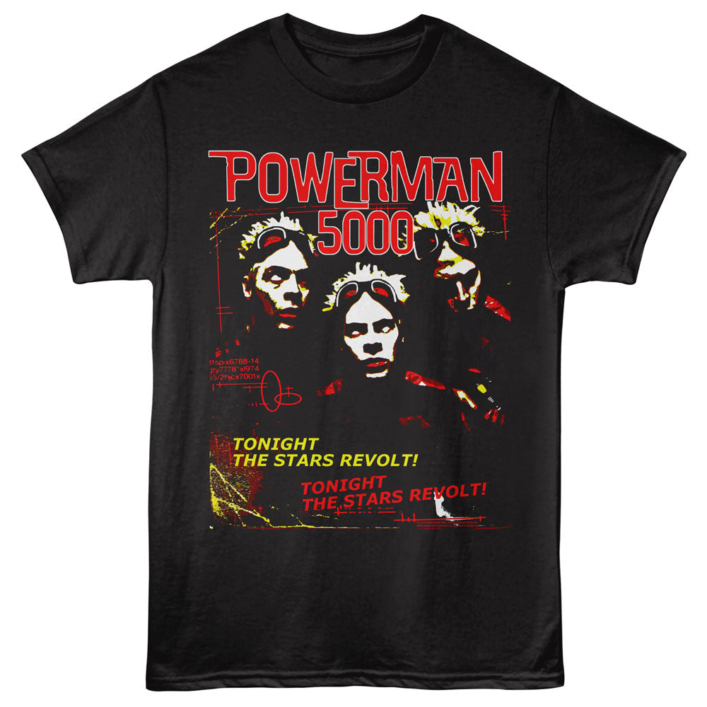 POWERMAN 5000 Eye-Catching T-Shirt, THE STARS REVOLT