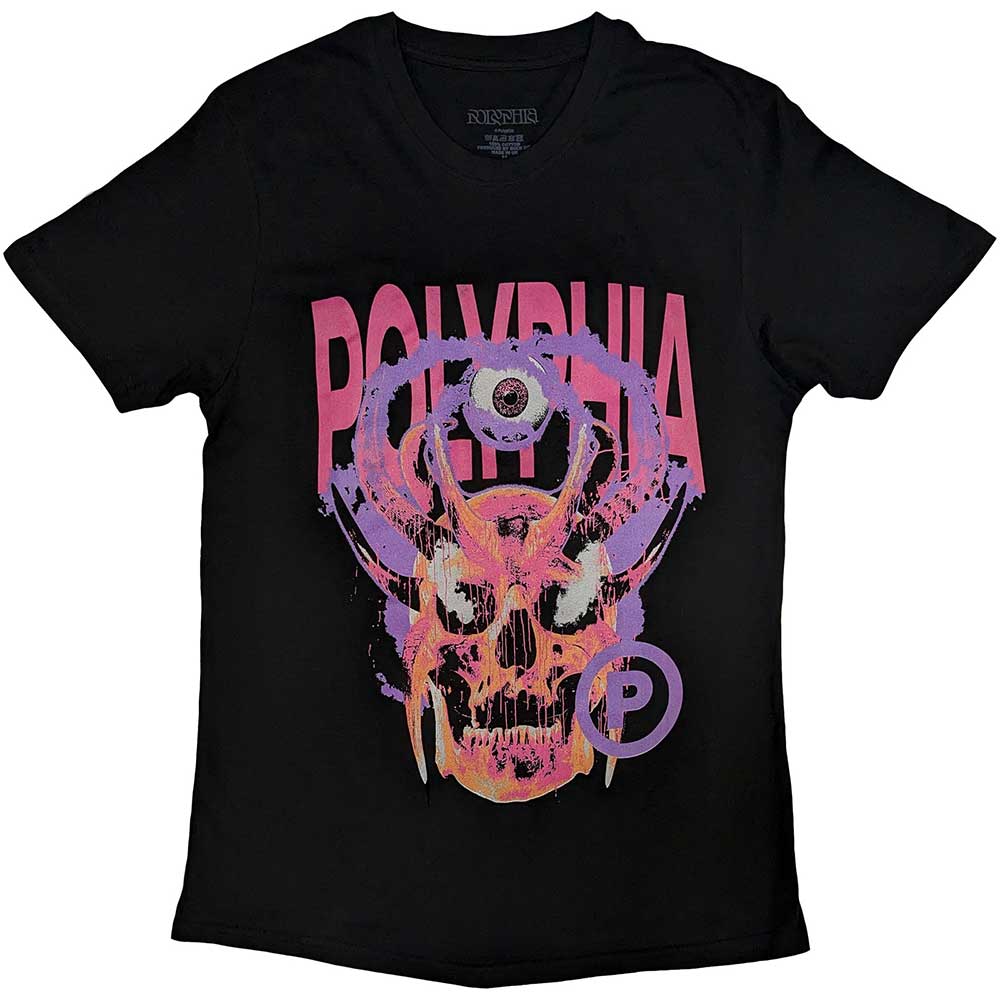 POLYPHIA Attractive T-Shirt, Skull Circle P