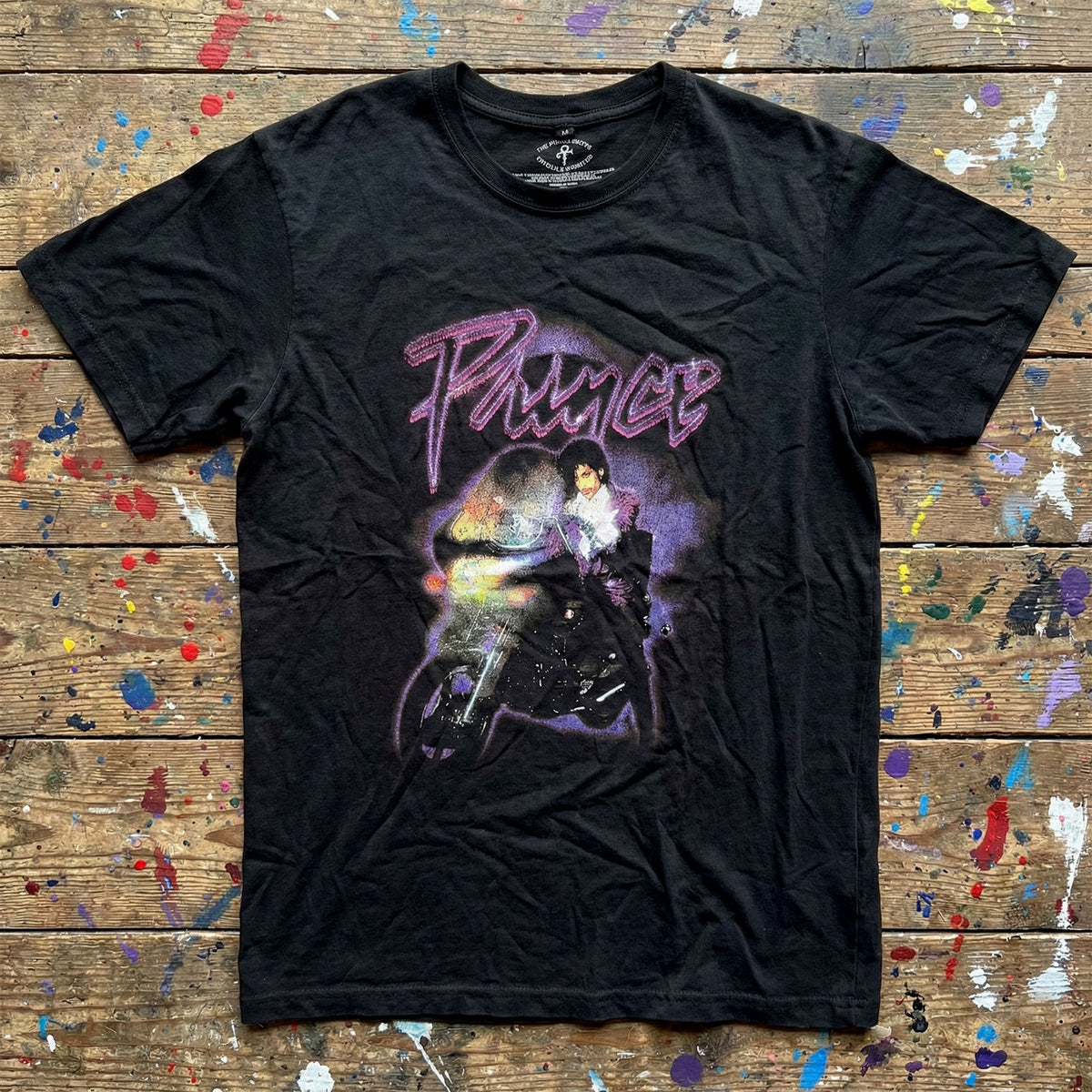 PRINCE Attractive Carbon, Purple Rain Logo Outline