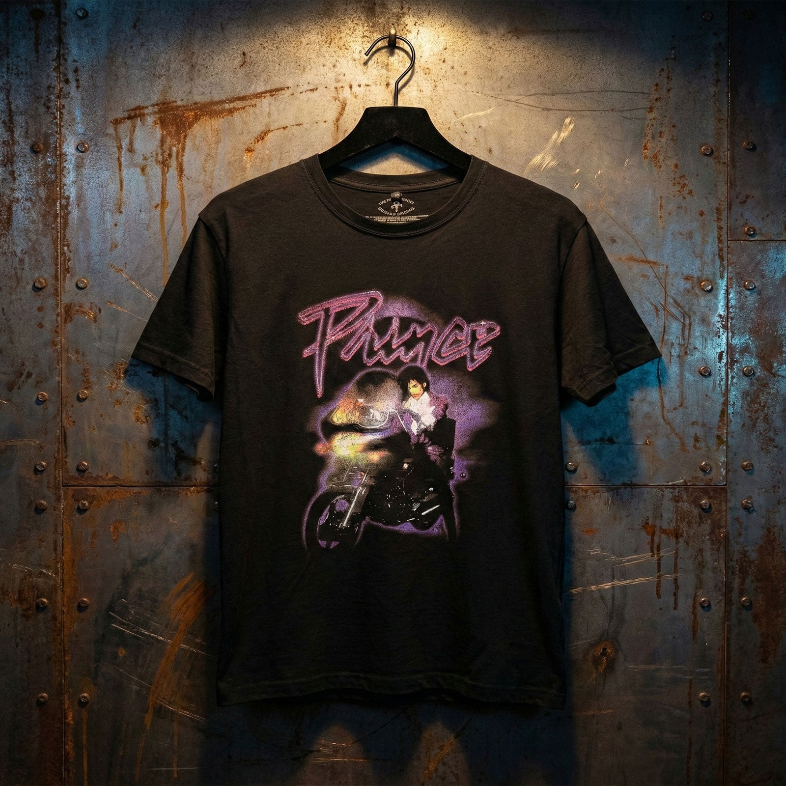 PRINCE Attractive Carbon, Purple Rain Logo Outline