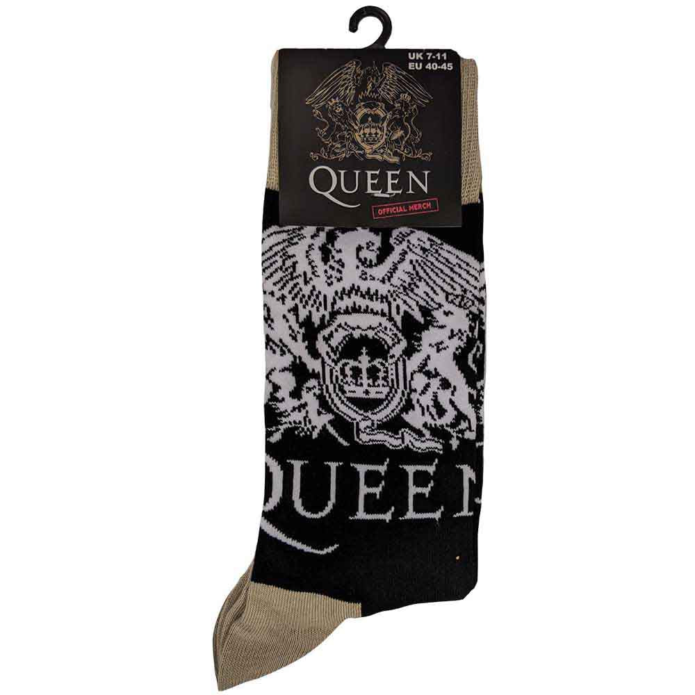 QUEEN Unisex Ankle Socks, Crest & Logo