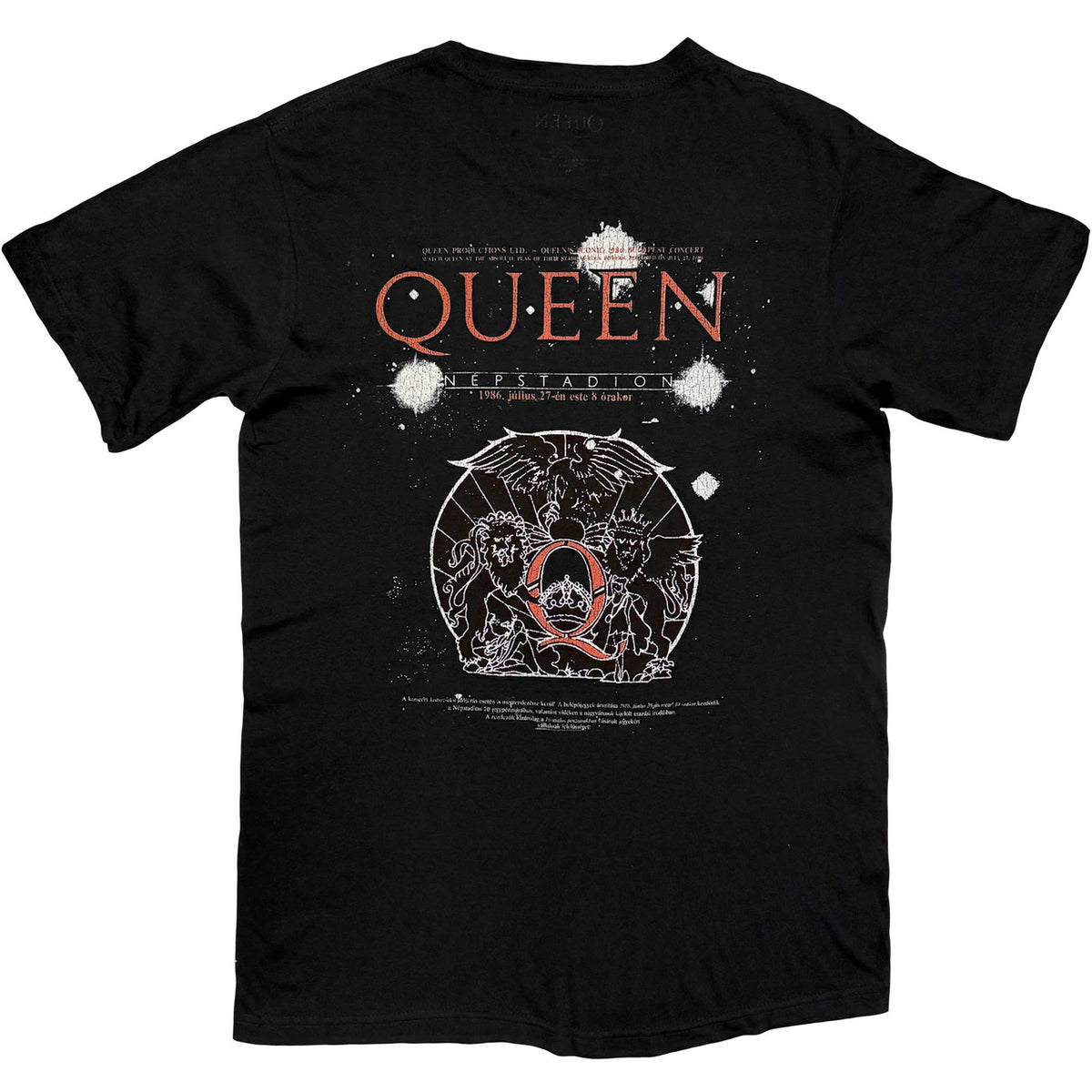 QUEEN Attractive T-Shirt, Budapest Iconic Poster Crest