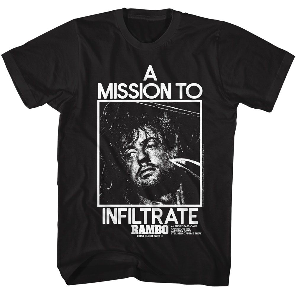 RAMBO Eye-Catching T-Shirt, INFILTRATE