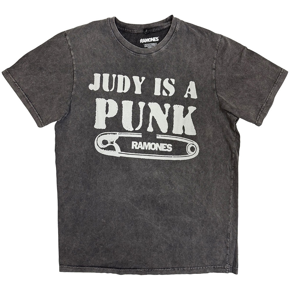 RAMONES Stone Wash T-Shirt, Judy