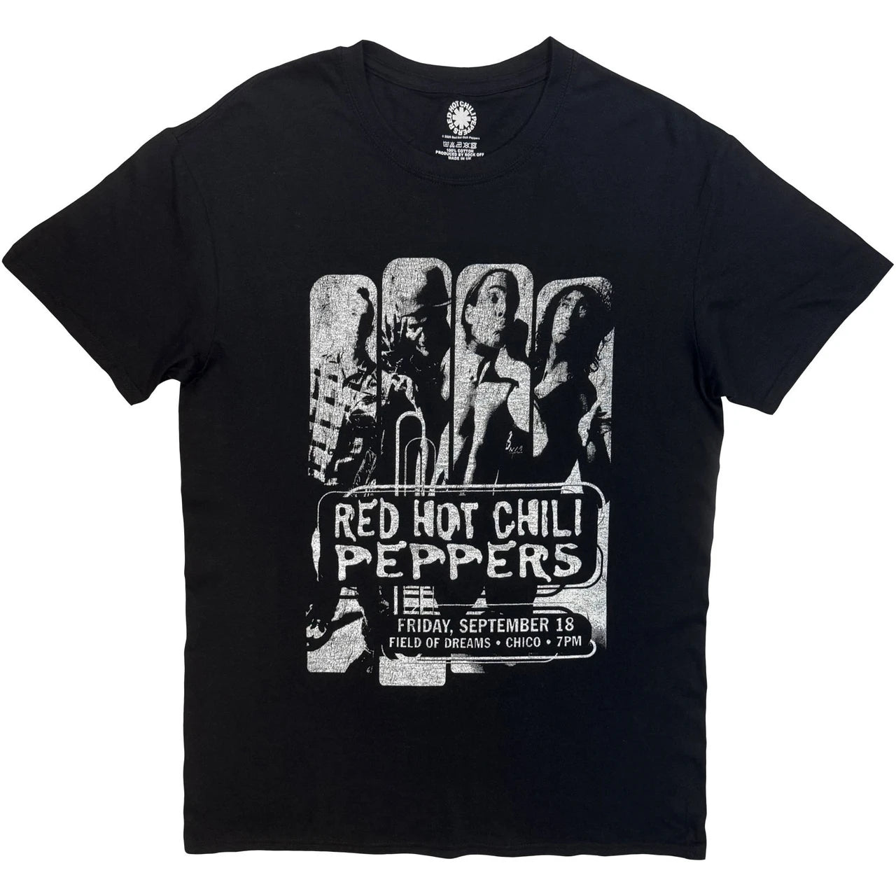 RED HOT CHILI PEPPERS Attractive T-Shirt, Field Of Dreams Flyer