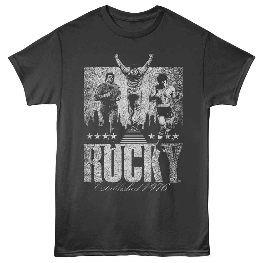 ROCKY Eye-Catching T-Shirt, ESTABLISHED 1976