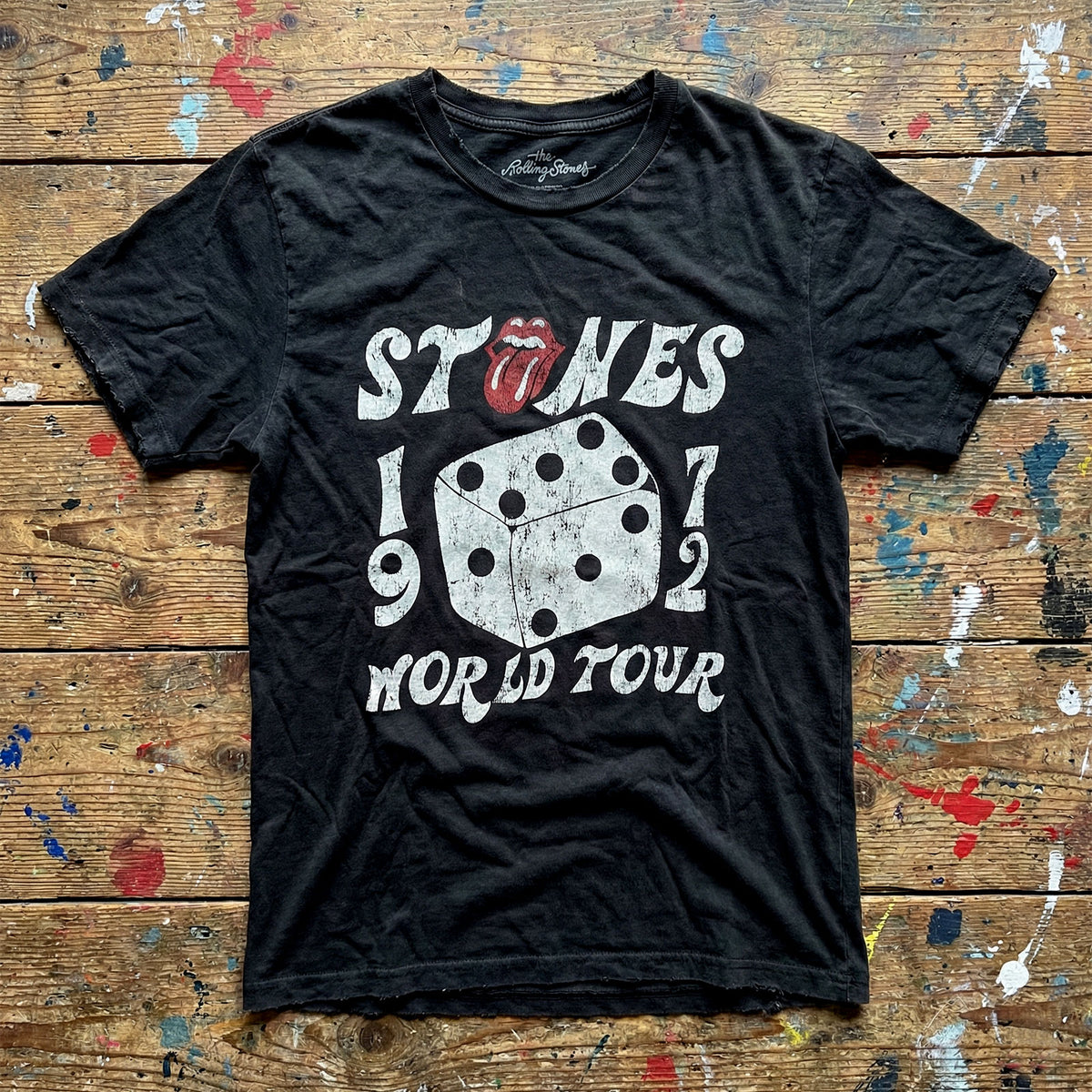 THE ROLLING STONES Carbon T-Shirt, Dice Tour &