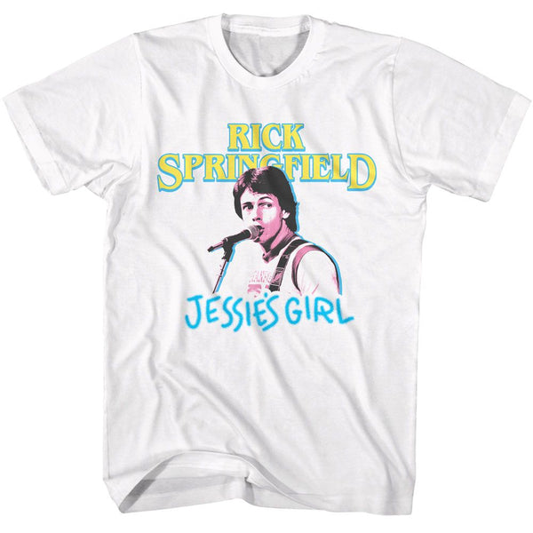 RICK SPRINGFIELD Eye-Catching T-Shirt, Jessie's Girl
