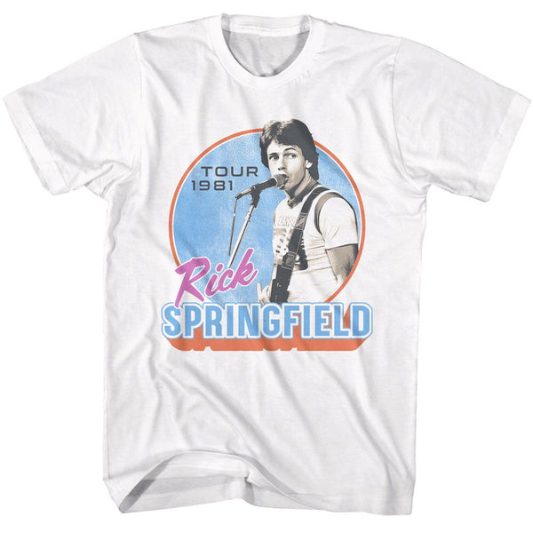 RICK SPRINGFIELD Eye-Catching T-Shirt, Tour 1981