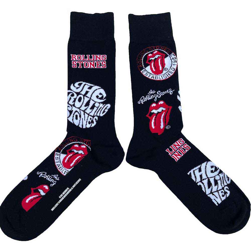 THE ROLLING STONES Unisex Ankle Socks, Logos