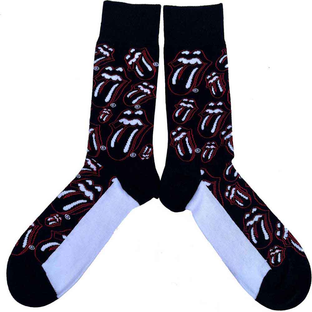 THE ROLLING STONES Unisex Ankle Socks, Outline Tongues